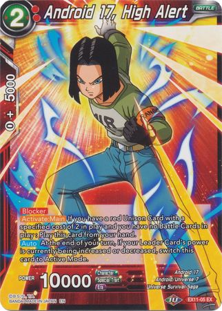 Android 17, High Alert (EX11-05) [Universe 7 Unison] Dragon Ball Super