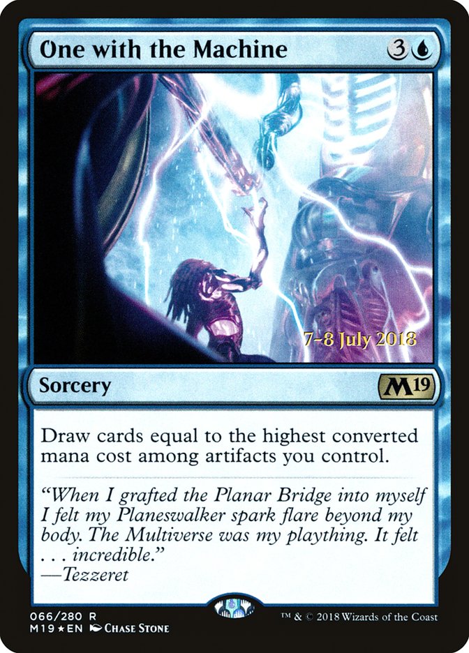 One with the Machine [Core Set 2019 Prerelease Promos] Magic: The Gathering