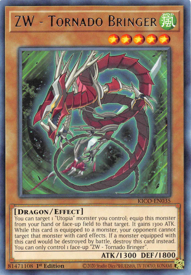 ZW - Tornado Bringer [KICO-EN035] Rare Yu-Gi-Oh!