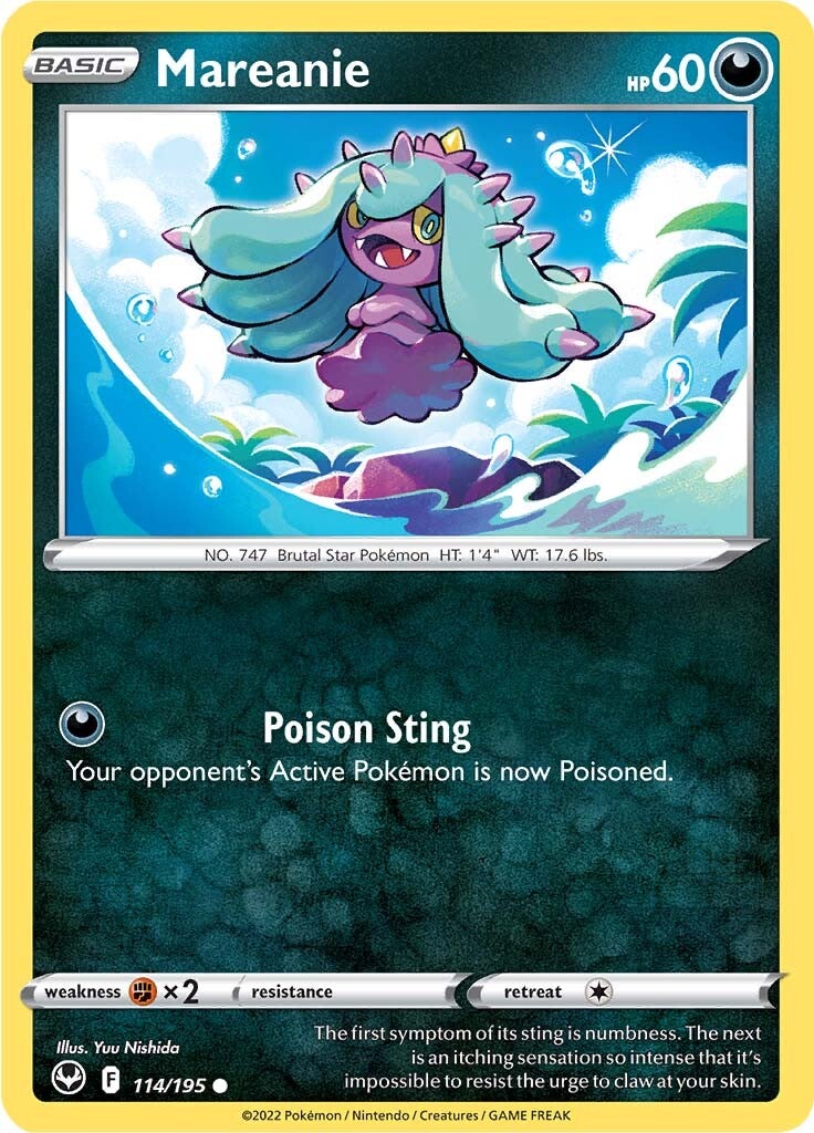 Mareanie (114/195) [Sword & Shield: Silver Tempest] Pokémon