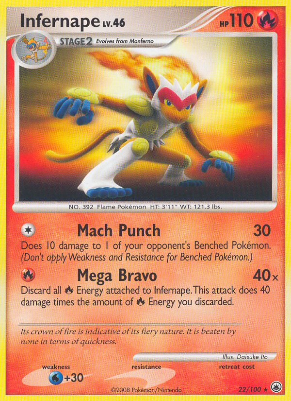 Infernape (22/100) [Diamond & Pearl: Majestic Dawn] Pokémon