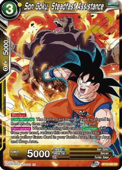 Son Goku, Steadfast Assistance (BT15-096) [Saiyan Showdown] Dragon Ball Super