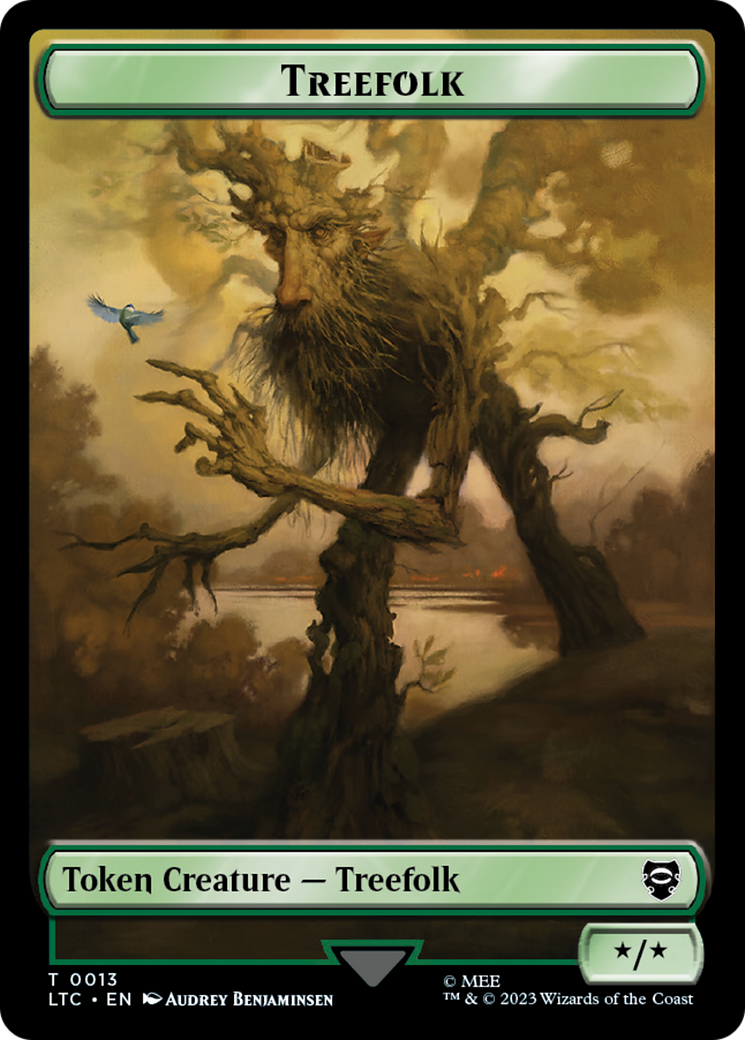 Treefolk // Food Token [The Lord of the Rings: Tales of Middle-Earth Commander Tokens] Magic: The Gathering