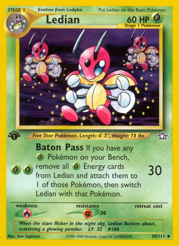 Ledian (39/111) [Neo Genesis 1st Edition] Pokémon