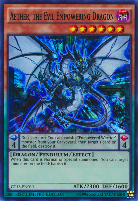 Aether, the Evil Empowering Dragon [CT13-EN011] Super Rare Yu-Gi-Oh!