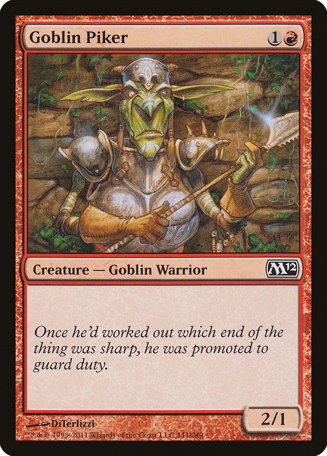 Goblin Piker [Magic 2012] Magic: The Gathering