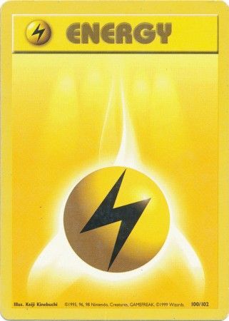 Lightning Energy (100/102) [Base Set Unlimited] Pokémon