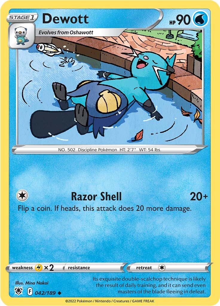 Dewott (042/189) [Sword & Shield: Astral Radiance] Pokémon