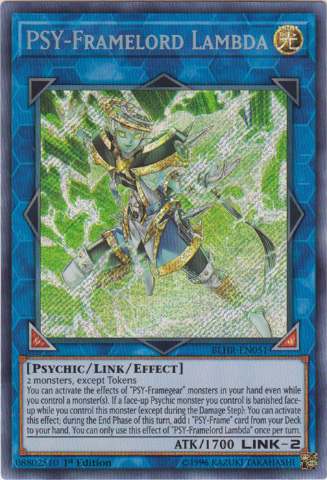 PSY-Framelord Lambda [BLHR-EN051] Secret Rare Yu-Gi-Oh!