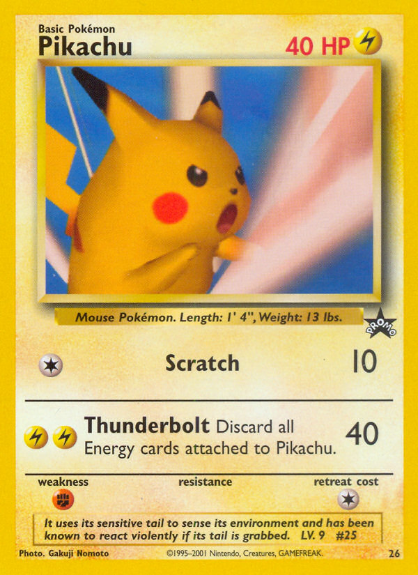 Pikachu (26) [Wizards of the Coast: Black Star Promos] Pokémon