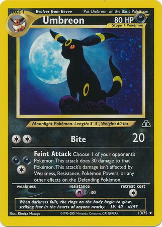 Umbreon (13/75) [Neo Discovery Unlimited] Pokémon