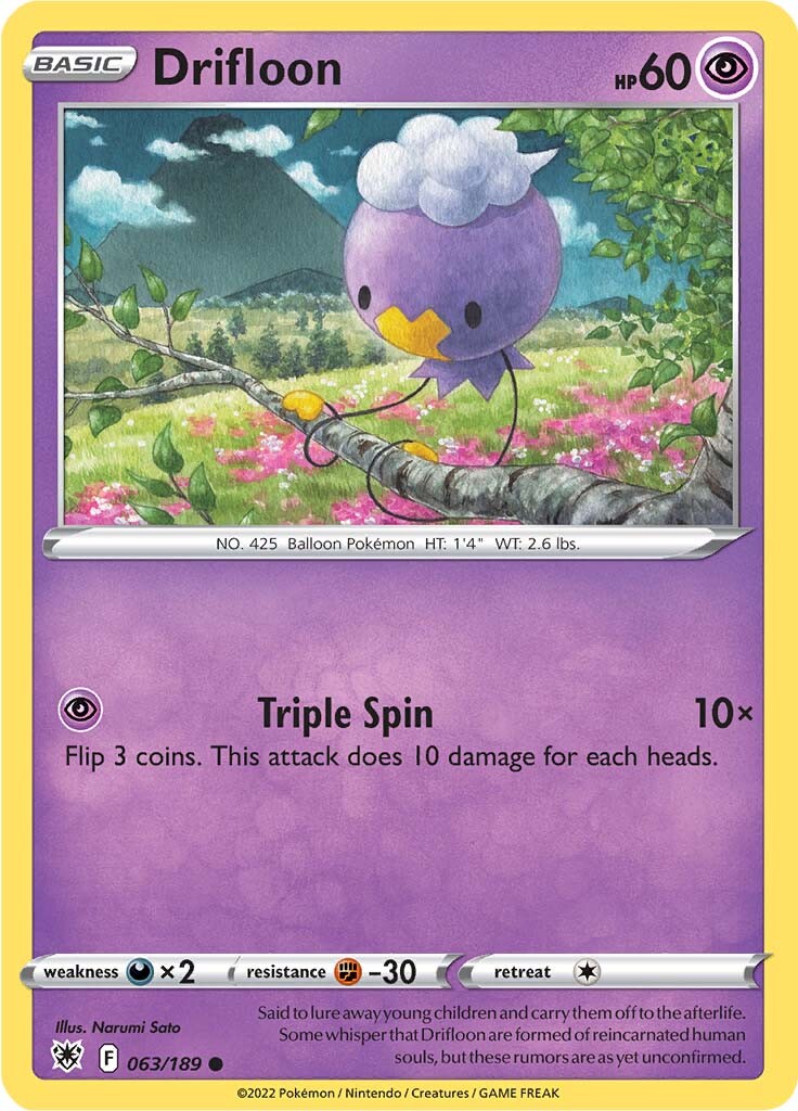 Drifloon (063/189) [Sword & Shield: Astral Radiance] Pokémon