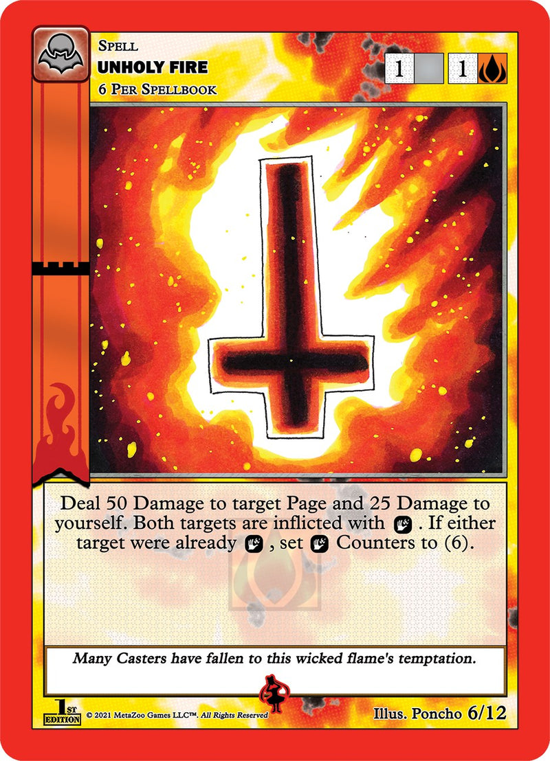 Unholy Fire (Headless Annie) [Cryptid Nation: Nightfall First Edition Release Event Deck] Metazoo