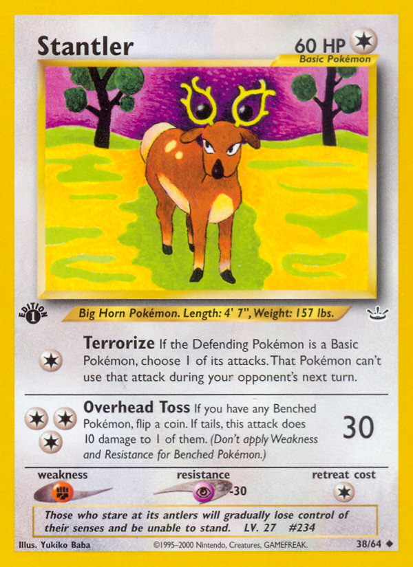 Stantler (38/64) [Neo Revelation 1st Edition] Pokémon