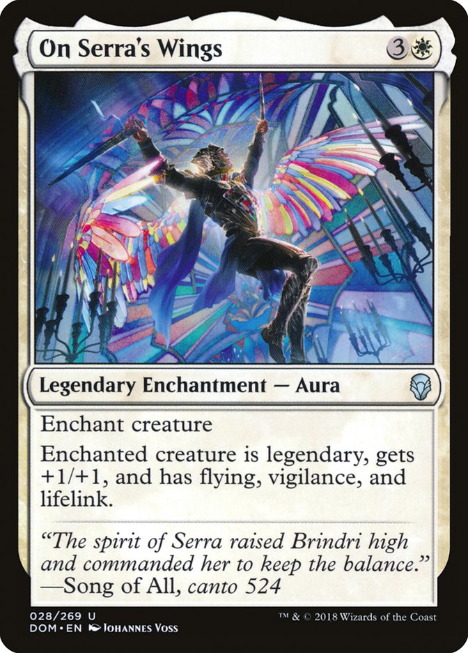 On Serra's Wings [Dominaria] Magic: The Gathering