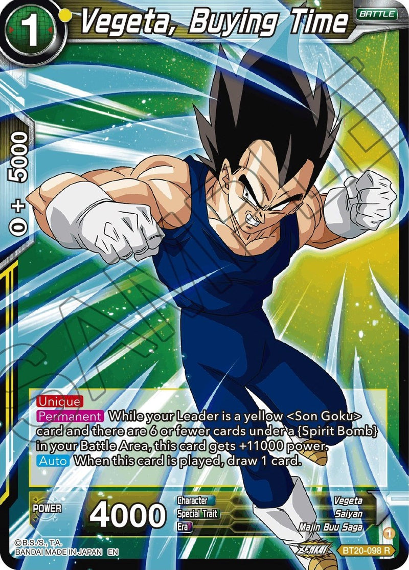 Vegeta, Buying Time (BT20-098) [Power Absorbed] Dragon Ball Super