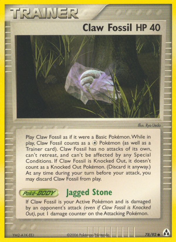 Claw Fossil (78/92) [EX: Legend Maker] Pokémon