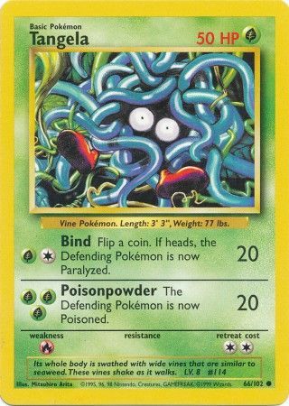 Tangela (66/102) [Base Set Unlimited] Pokémon