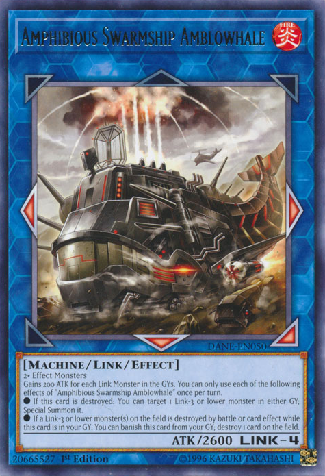 Amphibious Swarmship Amblowhale [DANE-EN050] Rare Yu-Gi-Oh!