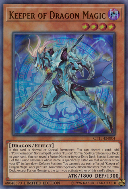 Keeper of Dragon Magic [CT15-EN004] Ultra Rare Yu-Gi-Oh!