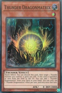 Thunder Dragonmatrix [OP09-EN006] Super Rare Yu-Gi-Oh!