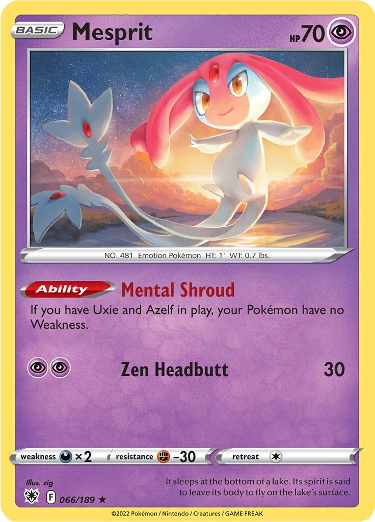 Mesprit (066/189) [Sword & Shield: Astral Radiance] Pokémon