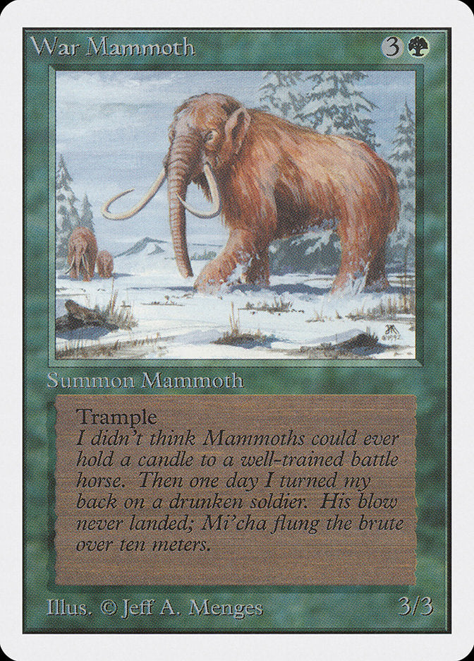 War Mammoth [Unlimited Edition] Magic: The Gathering