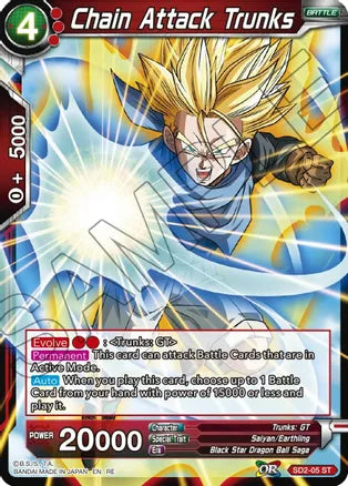 Chain Attack Trunks (SD2-05) [Mythic Booster] Dragon Ball Super