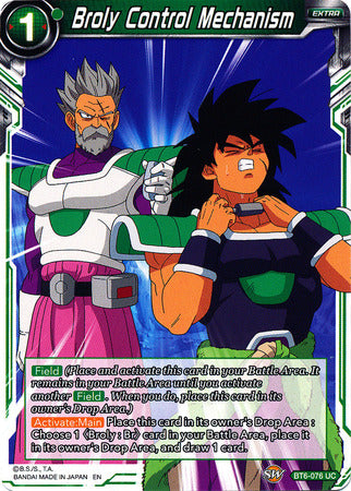 Broly Control Mechanism (BT6-076) [Destroyer Kings] Dragon Ball Super