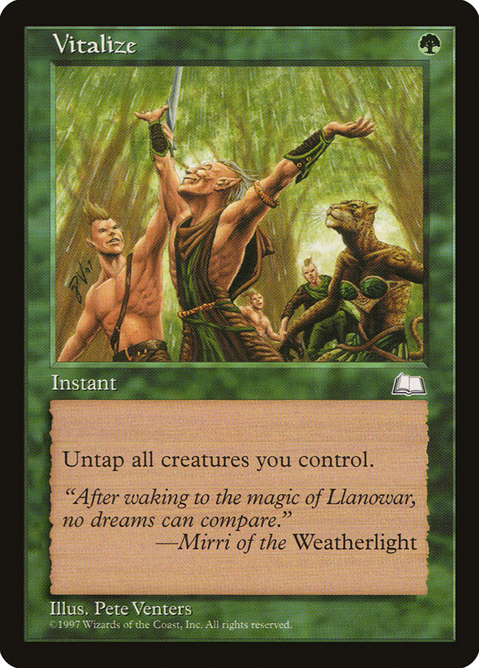Vitalize [Weatherlight] Magic: The Gathering
