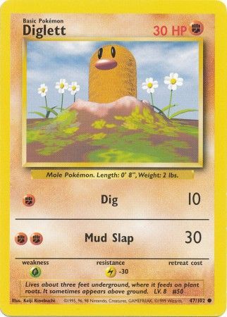 Diglett (47/102) [Base Set Unlimited] Pokémon