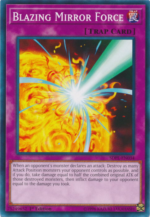 Blazing Mirror Force [SDPL-EN034] Common Yu-Gi-Oh!