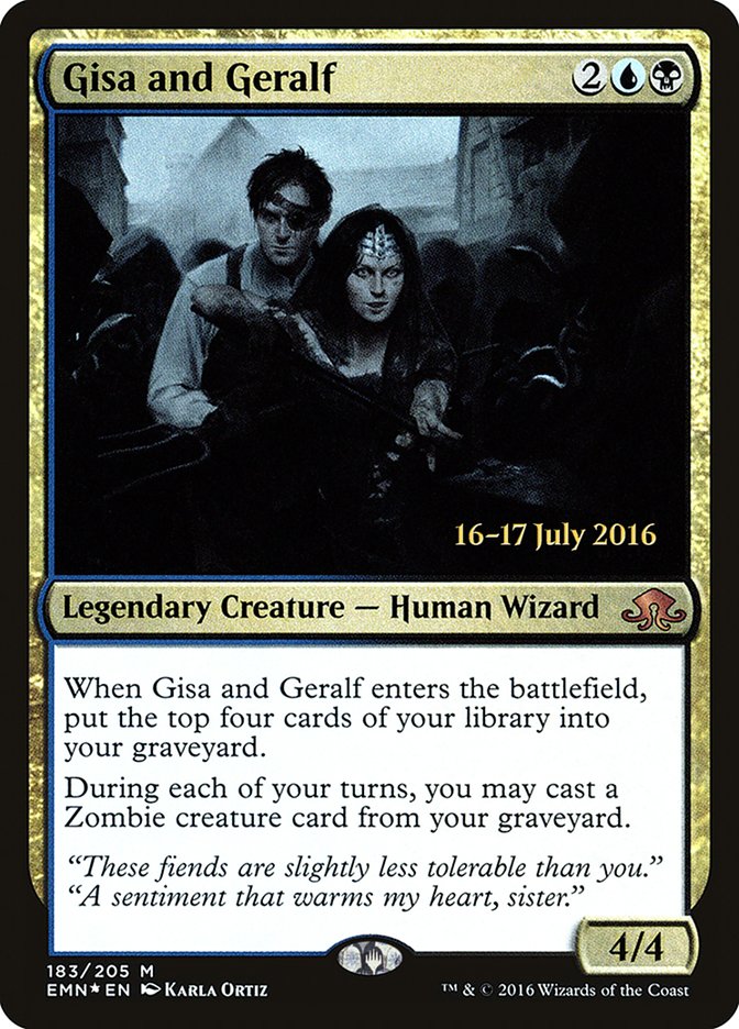 Gisa and Geralf [Eldritch Moon Prerelease Promos] Magic: The Gathering