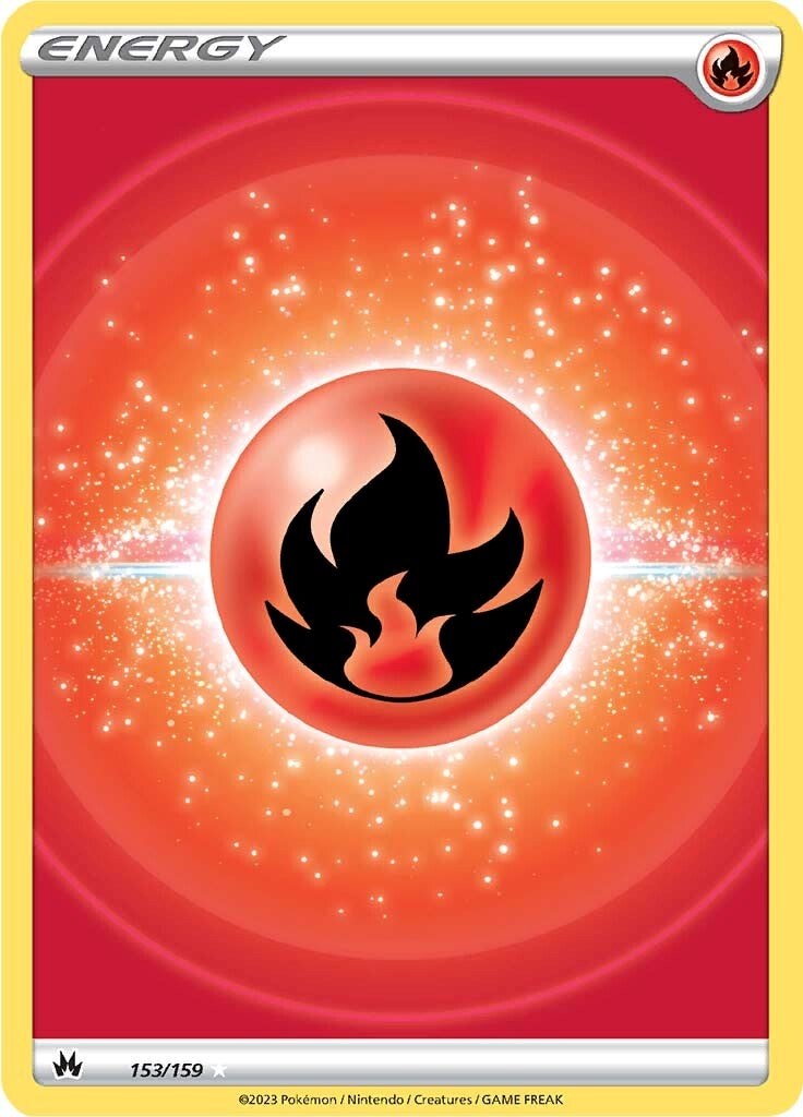 Fire Energy (153/159) (Texture Full Art) [Sword & Shield: Crown Zenith] Pokémon