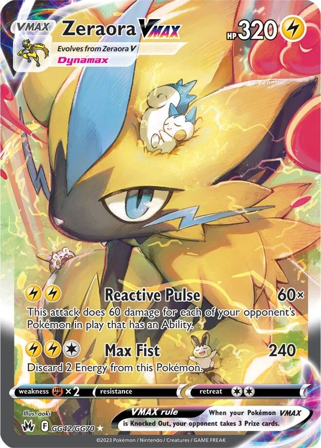 Zeraora VMAX (GG42/GG70) [Sword & Shield: Crown Zenith] Pokémon