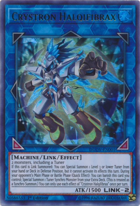 Crystron Halqifibrax [DUOV-EN001] Ultra Rare Yu-Gi-Oh!