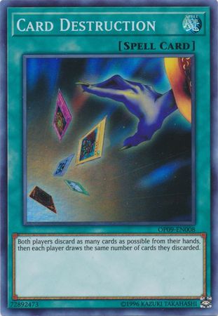 Card Destruction [OP09-EN008] Super Rare Yu-Gi-Oh!