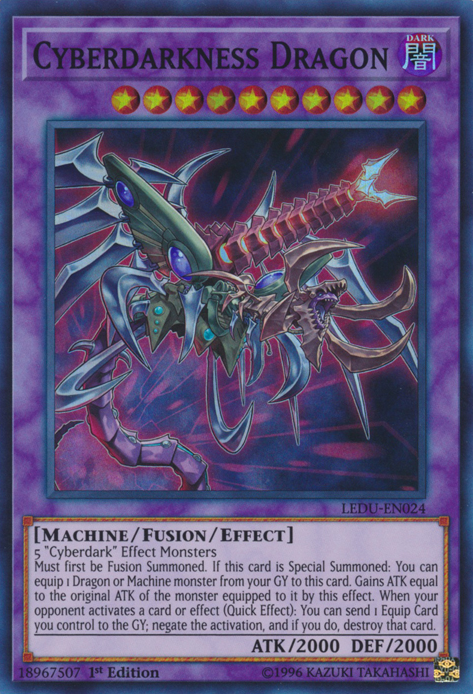 Cyberdarkness Dragon [LEDU-EN024] Super Rare Yu-Gi-Oh!