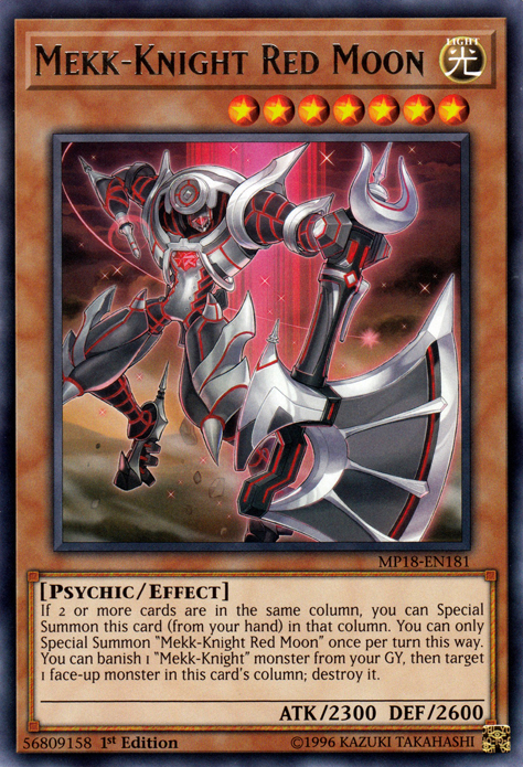 Mekk-Knight Red Moon [MP18-EN181] Rare Yu-Gi-Oh!