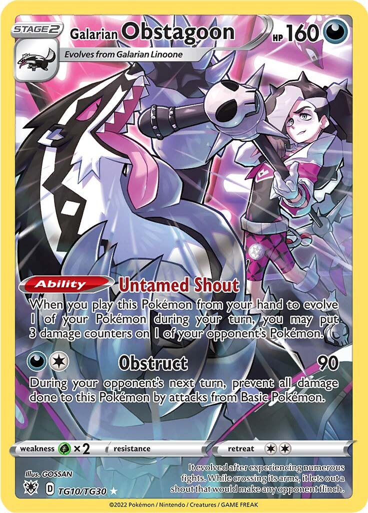 Galarian Obstagoon (TG10/TG30) [Sword & Shield: Astral Radiance] Pokémon
