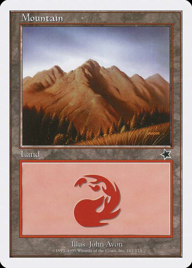Mountain (167) [Starter 1999] Magic: The Gathering