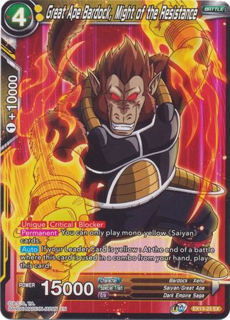 Great Ape Bardock, Might of the Resistance (EX13-23) [Special Anniversary Set 2020] Dragon Ball Super