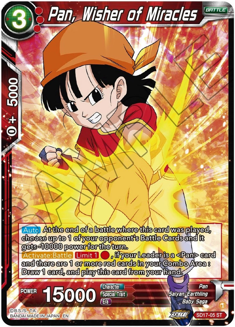 Pan, Wisher of Miracles (SD17-05) [Dawn of the Z-Legends] Dragon Ball Super