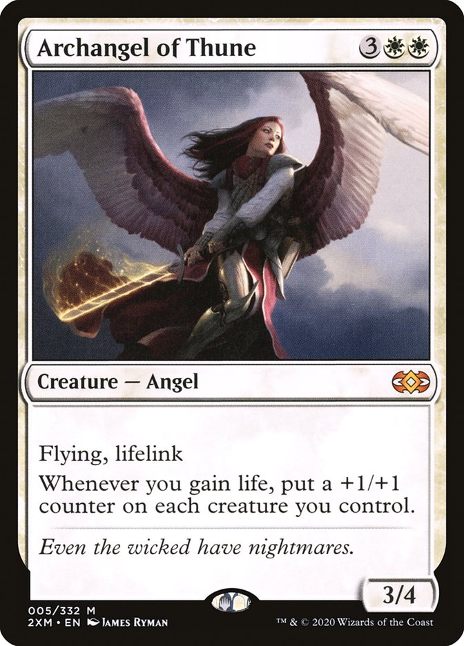 Archangel of Thune [Double Masters] Magic: The Gathering