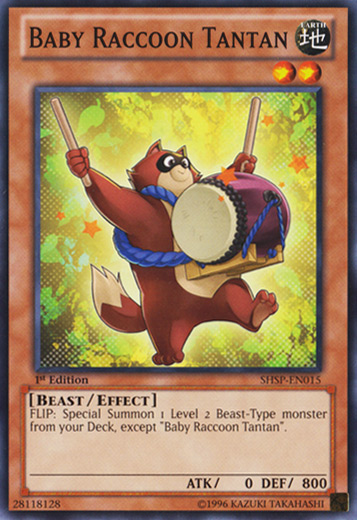 Baby Raccoon Tantan [SHSP-EN015] Common Yu-Gi-Oh!