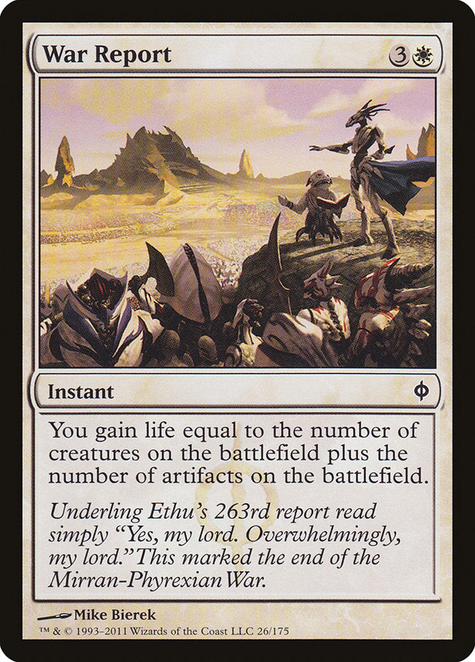 War Report [New Phyrexia] Magic: The Gathering