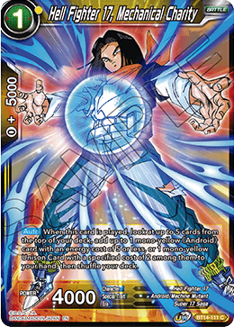 Hell Fighter 17, Mechanical Charity (BT14-111) [Cross Spirits] Dragon Ball Super