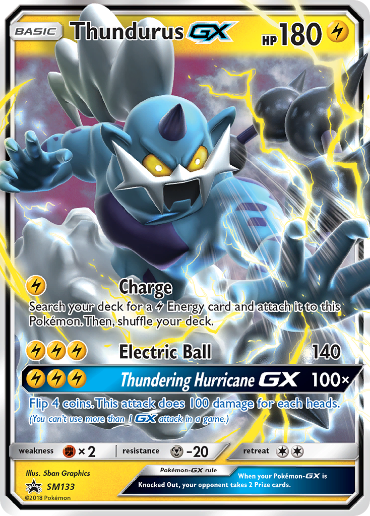 Thundurus GX (SM133) [Sun & Moon: Black Star Promos] Pokémon