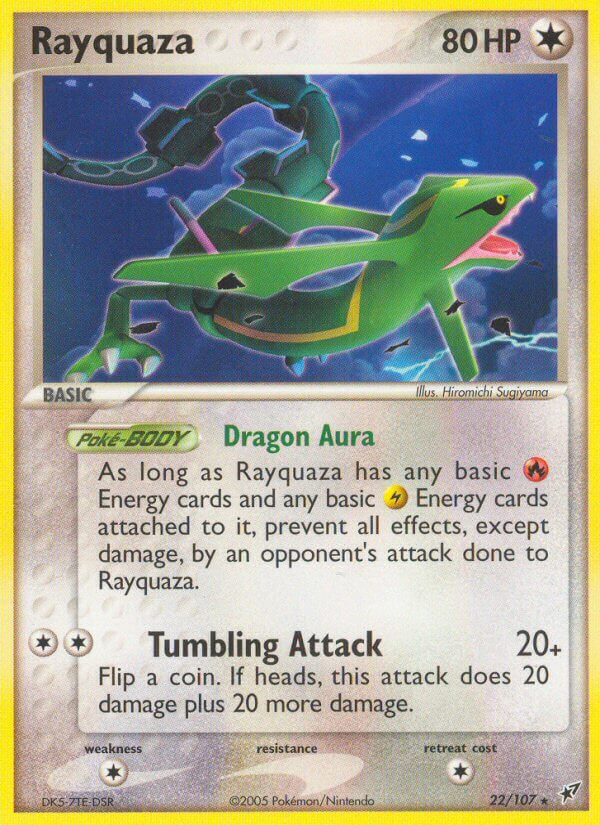 Rayquaza (22/107) (Theme Deck Exclusive) [EX: Deoxys] Pokémon