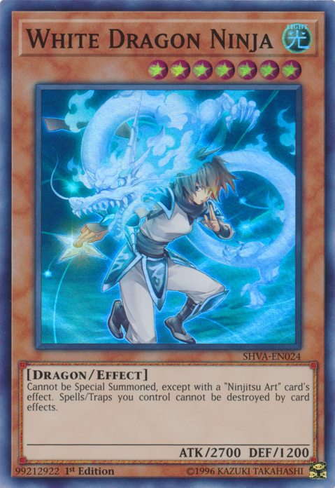 White Dragon Ninja [SHVA-EN024] Super Rare Yu-Gi-Oh!